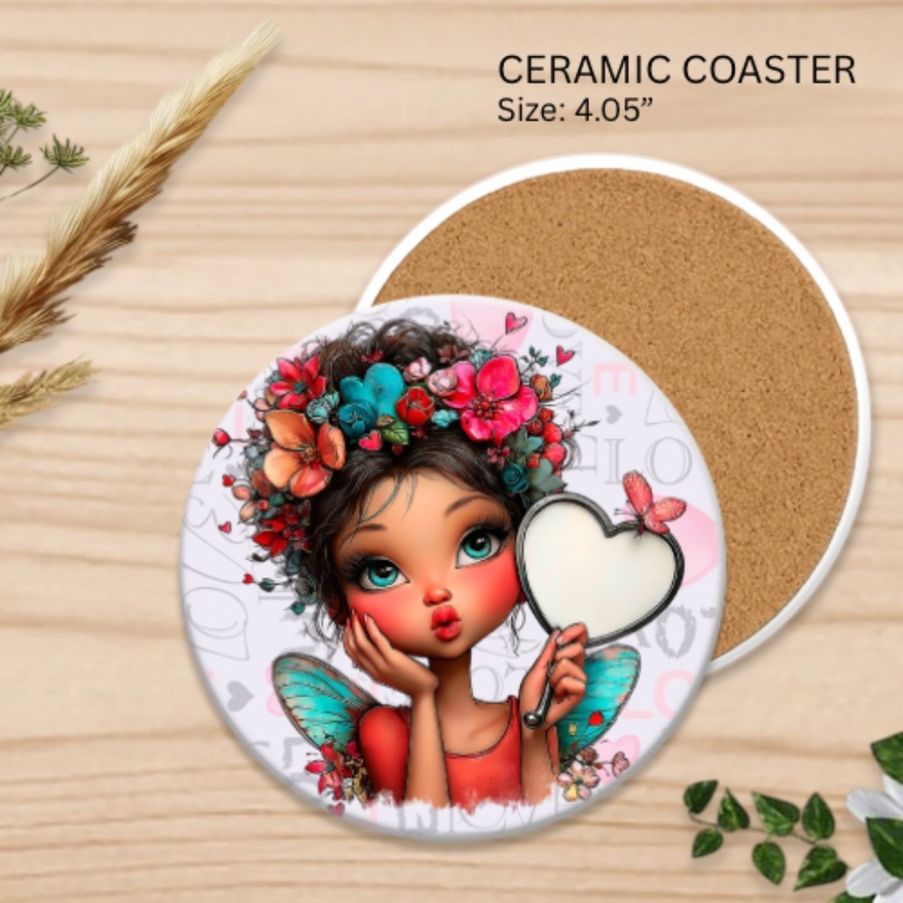 Set of 2 - Ceramic Coaster